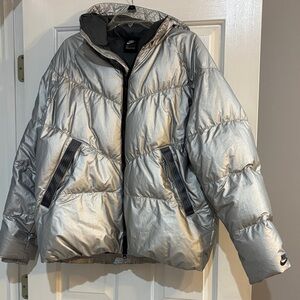 Nike Down Metallic Silver Jacket